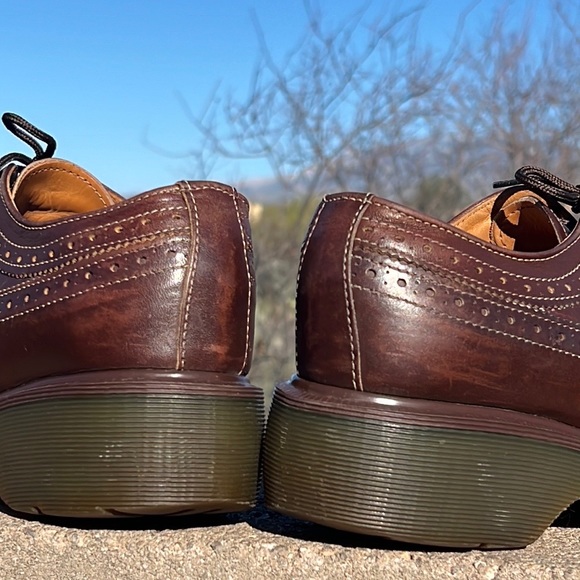 🏴󠁧󠁢󠁥󠁮󠁧󠁿 Dr. Martens MIE Brogue Wingtip Babydoll Platform Y2K Oxfords UK 8 - Picture 13 of 17